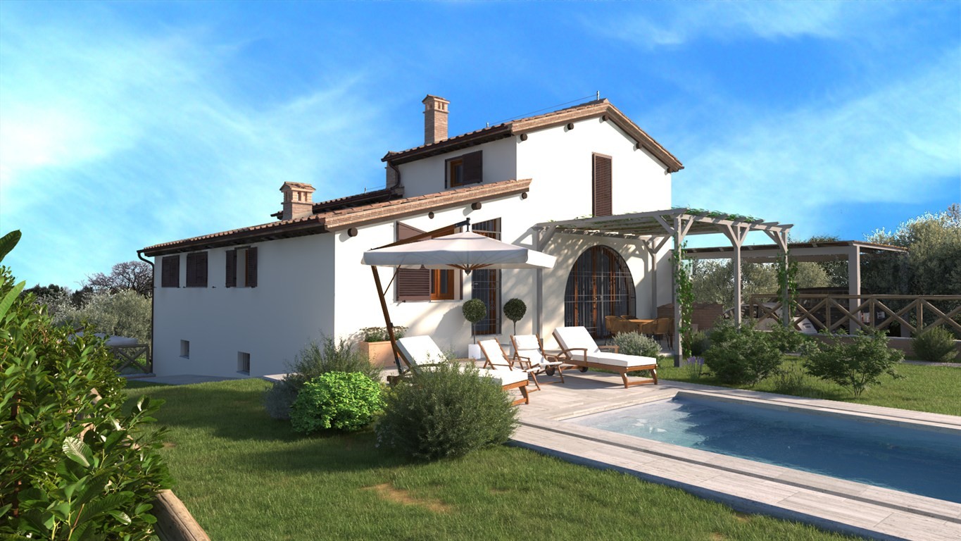 SIENA, ZONA SCACCIAPENSIERI. Porzione di villetta con giardino esclusivo