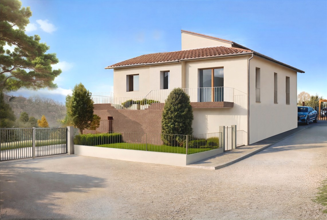 SIENA NORD. Porzione di villa bifamiliare con giardino